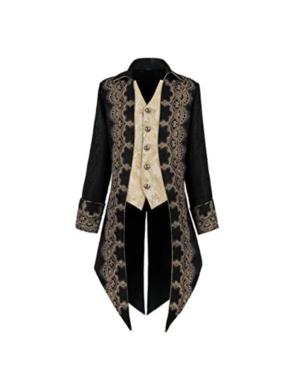 Men's Medieval Steampunk Jacket Victorian Literature Retro Gothic Tuxedo